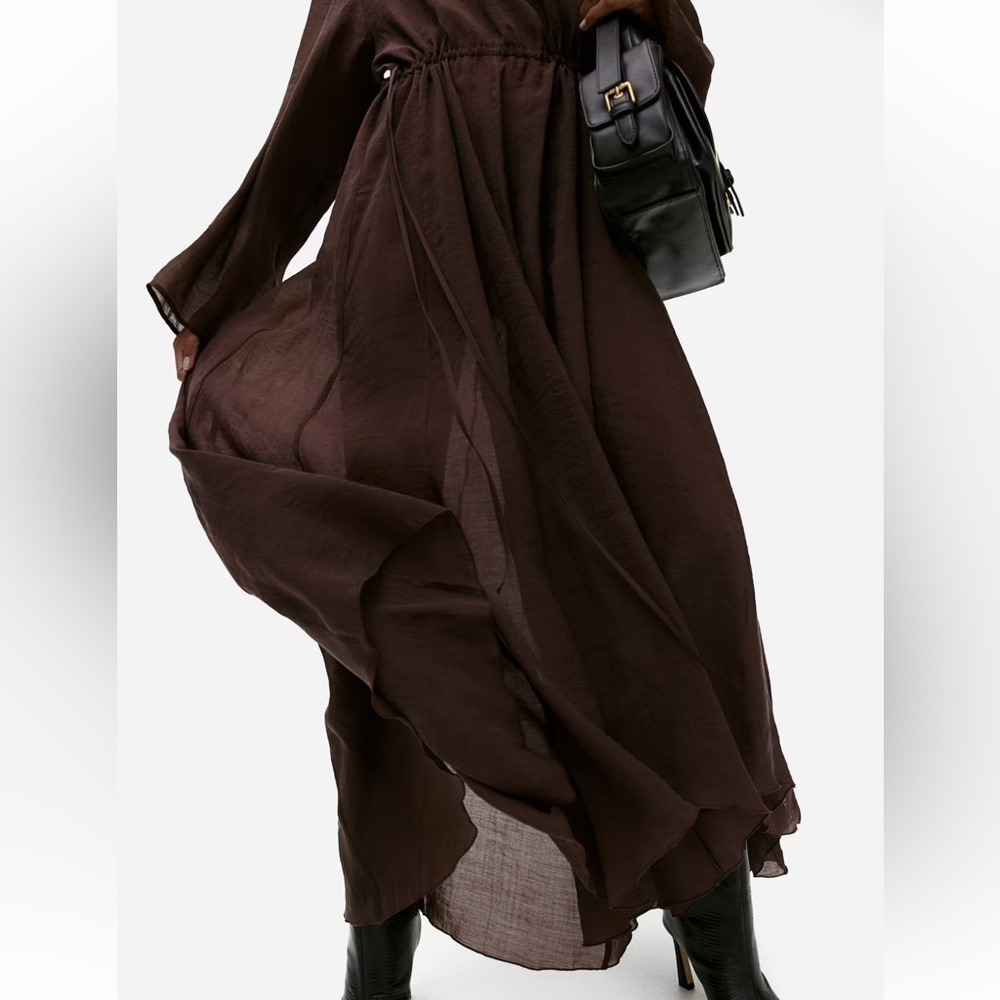 H&M Chocolate‎ Long Sleeve Dress - Picture 3 of 14